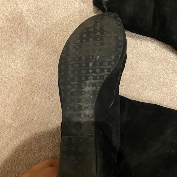 Browns over the knee suede wedge boot - Picture 2 of 4